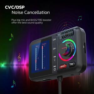 Excellent-BT98L LED 디스플레이 블루투스 5.0 송신기 어댑터 3.5MM AUX MP3 플레이어 HIFI 오디오 어댑터 (PC, TV, 자동차, 가정용 스피커용)