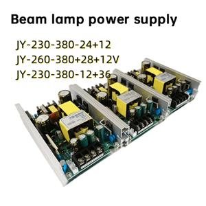 7R LED 무대 조명용 우수한 범용 전원 공급 장치, 효율적인 드라이버 안정기 SMPS JY-230-380-12+36V