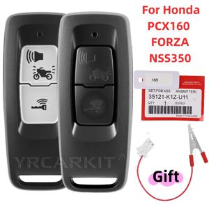 혼다 오토바이 K1Z/K1Y 차량 키 PCX160 FORZA NSS350 2021-2023 ID47 칩 FSK 433.92MHZ 교체용 스마트 리모컨 키