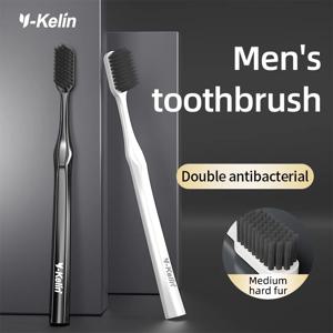 Y-kelin 칫솔 남성용 특수 디자인, 단단한 칫솔모, 큰 헤드, 성인용, 커플용, 고급형, 내구성 있는 청소 세트, 가정용