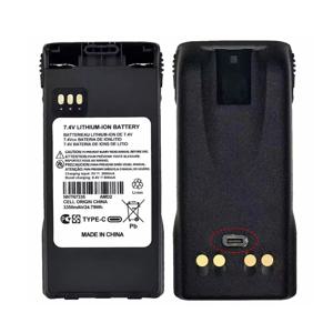 NNTN7335B 업그레이드 리튬이온 배터리 3350mAh 타입-C 충전 지원 모토로라 XTS1000 XTS1500 XTS2000 XTS2500 무전기용