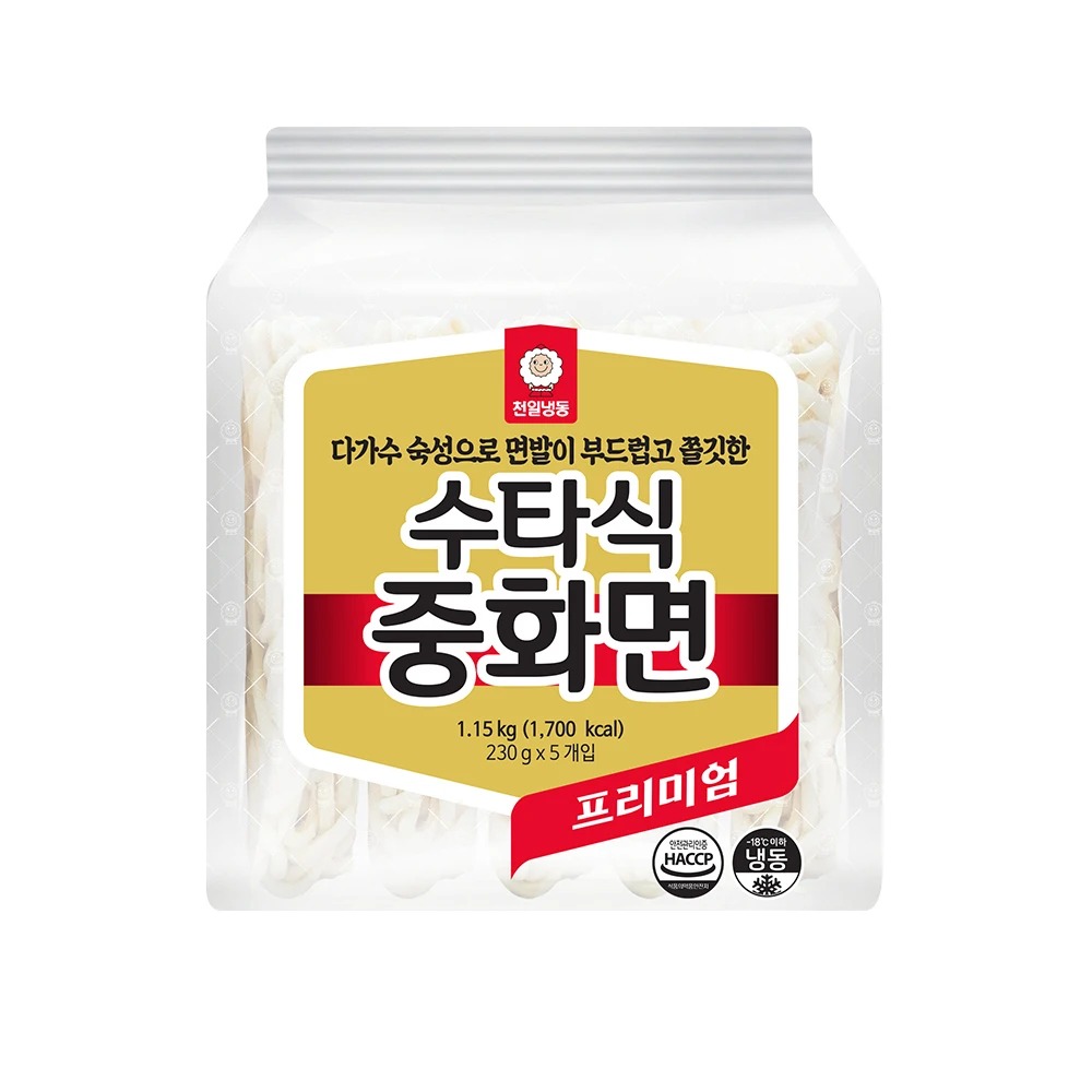 천일식품 수타식 중화면 1.15kg(230gx5개)