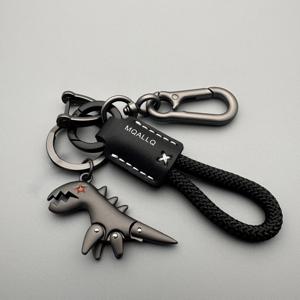오토바이 장식 액세서리 및 자동차 키체인, 가죽 엮임 로프 금속 키체인, 핸드백 펜던트, 작은 선물