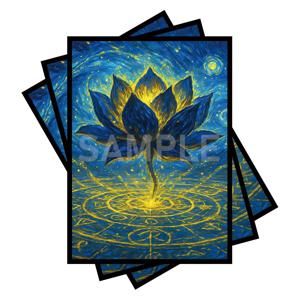 MTG 카드 슬리브 100개 매트 백 안티슬립 & 쉬운 셔플링 2.6 x 3.6인치 TCG OCG CCG DTCG PTCG에 적용 가능 (블랙 로터스)
