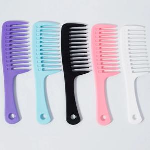 넓은 이빨 빗 대형 머리 엉킴 방지 빗, 전문적인 스타일링 및 헤어 케어에 적합한 빗, 실제 머리 가발 전용