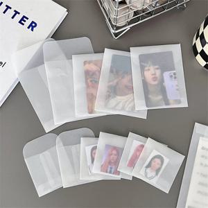 DIY 엽서 카드 보관 가방 웨딩 초대장 선물 포장 가방에 대 한 10PCS 반투명 황산 종이 봉투