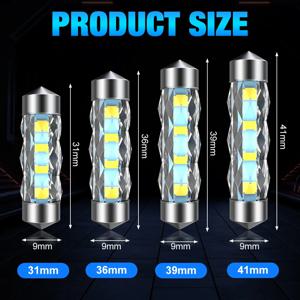 ​ XSTORM C5W LED 돔 라이트 캔버스 31MM 36MM 39MM 41MM LED 자동차 도어 라이트 자동차 신호등 계기등 실내등