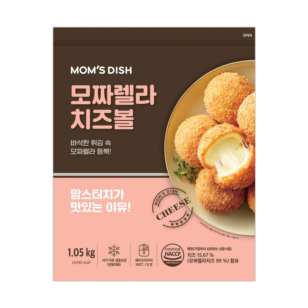맘스터치 모짜렐라 치즈볼 1.05kg