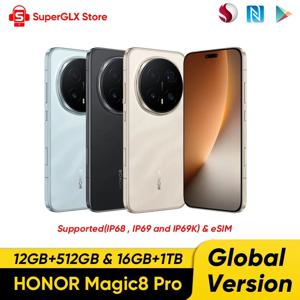 글로벌 버전 HONOR Magic8 Pro 5G 스마트폰 스냅드래곤 8 엘리트 Gen 5 6.71인치 OLED 디스플레이 7100mAh 100W 슈퍼차지 지원 eSIM