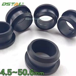 인버티드 스루홀 실리콘 고무 플러그 블랙 스냅온 그로밋 4.5mm~50.6mm 케이블 배선 보호 부싱 코일