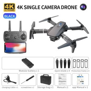 E88 프로 지능형 접이식 드론, 단일/듀얼 카메라 전환 지원, 4K 화질+광각 촬영, WiFi 다이렉트 실시간