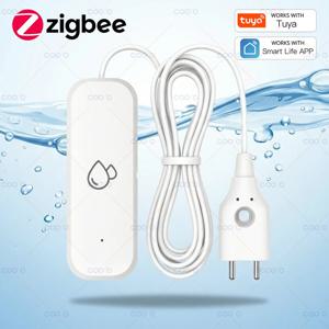 Tuya ZigBee 3.0 누수 경보 감지기 누수 센서 오버플로 홍수 앱 원격 제어 경고 스마트 홈 보안 보호