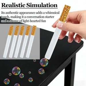 1/4/8Pcs 재미있는 담배 거품 장난감 버블 액체 금속 흡연 기계 야외 휴대용 파티 작은 선물