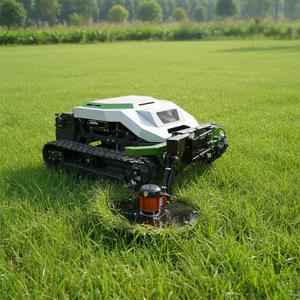 스마트 RC 트랙형 무선 전기 잔디깎이 (앱 모니터링 기능 포함)