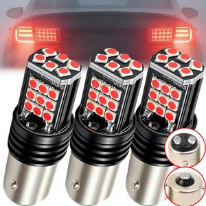 1156 BA15S P21W LED 레드 방향지시등 전구 캔버스 노 하이퍼 플래시 초고휘도 3030 SMD 자동차 후미등 브레이크 램프