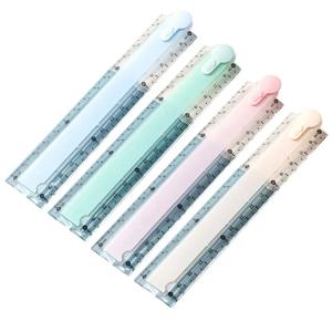 다기능 30CM 접이식 자, 투명 눈금, 접이식 직자, 간편 보관, 측정 자, 선물용