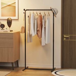 다기능 경량 행거 스탠드, 의류 걸이대, 직립형 행거——가정 장식 및 정리용 수납 솔루션, 거실 수납, 침실 수납, 가방, 모자, 넥타이에 적합한 후크 포함