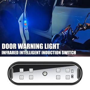 차량 도어 라이트 LED 점멸 장식용 웰컴 라이트 USB 충전 마그네틱 부착 자동 개방 도어 비상 경고 신호등