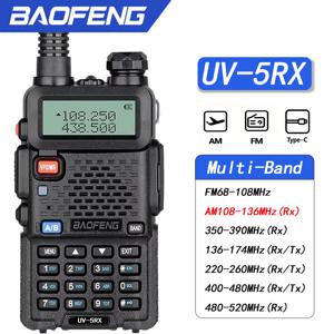 바오펑 UV-5RX 5W 멀티밴드 무선 주파수 복사 AM/FM 장거리 햄 무전기 휴대용 핸드헬드, UV-5R 업그레이드