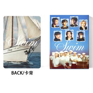 127 K팝 인기 남자 그룹 미니 카드 스티커 SWIM 앨범 카드 스티커 팬 컬렉션 카드 LOMO 카드 응원 선물