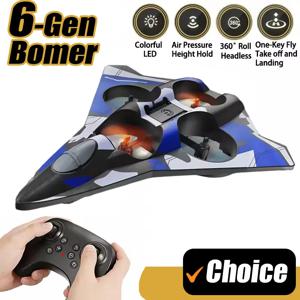 글라이더 RC 비행기 안티 드롭 스턴트 항공기 특수 효과 조명 2.4G 배틀 360 °   회전하는 비행 소년 장난감 어린이용 선물