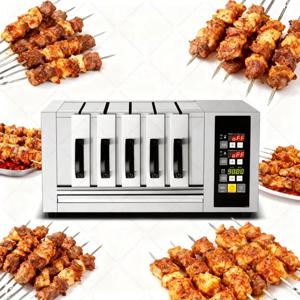야외용 스테인리스 스틸 바베큐 그릴 전기 바베큐 테이블탑 머신 스테이크 바베큐 그릴