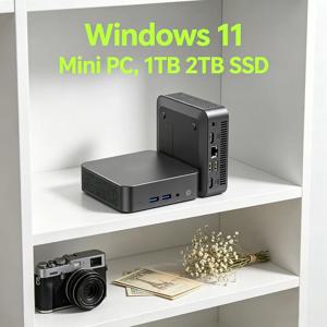 휴대용 미니 PC 코어 N95 게이밍 미니 PC 윈도우 11 프로 16GB 램 WiFi 6 BT 5.2 노트북 가방 데스크탑 컴퓨터 1/2TB M.2 SSD