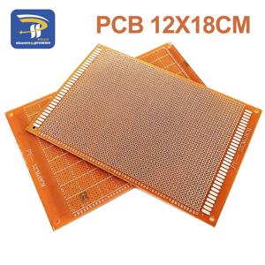 1/5/10pcs 12x18cm 12*18 단일 측면 프로토타입 2.54mm PCB 브레드보드 범용 실험용 베이클라이트 구리판 회로 기판