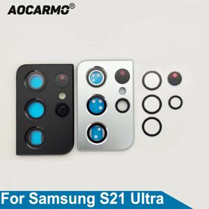 삼성 갤럭시 S21U S21 울트라 후면 카메라 렌즈 유리에 대한 Aocarmo 프레임 접착 스티커 접착제