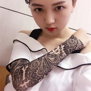 1PC 거리 문신 팔 슬리브 태양 자외선 보호 팔 커버 원활한 야외 농구 타고 선 스크린 팔 슬리브 남성 여성을위한