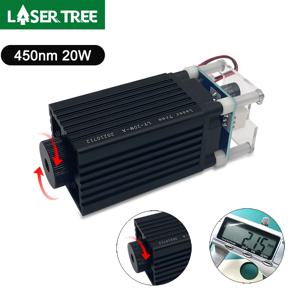 레이저 트리 레이저 모듈, 10W 5W 4W, 450nm TTL 블루라이트 레이저 헤드, 레이저 조각 목재 DIY 제작 도구