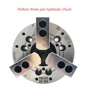 SB-204 SB-205 SB-206 유압 척 오일 압력 척 기계식 CNC 선반 용 3 죠 척 중공 유압 척