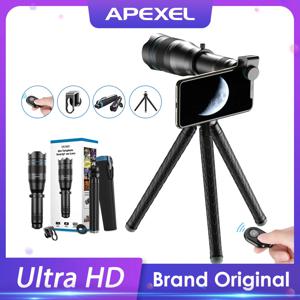 APEXEL 60X 휴대 전화 망원 줌 렌즈 단안 망원경 천문 + iPhone 용 확장형 삼각대 Samsung 모든 스마트 폰