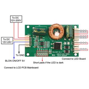 LCD 드라이버 보드 범용 10-65 인치 LED LCD TV 백라이트 LED TV 모니터 용 정전류 드라이버 보드 부스트 어댑터 보드