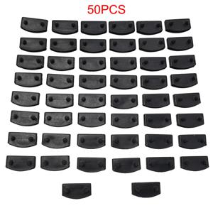 새로운 50pcs 플라스틱 침대 판금 엔드 캡 홀더 소파 침대 판금 측면 센터 캡 교체 55mm 보유 고정 가구