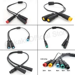 2Pin 3Pin 4Pin 5Pin 6Pin 1 남성 2 여성 전기 자전거 플러그 스쿠터 브레이크 신호 센서 M8 Y 분배기 전자 자전거 케이블