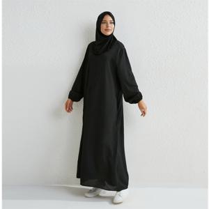 이슬람 드레스 여성 맥시 드레스 Mujer Vestidoes 여성 루즈 드레스 전체 슬리브 인쇄 꽃 캐주얼 가운 롱 드레스