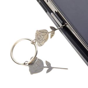 스마트폰용 장미 모양 스테인레스 스틸 바늘, SIM 카드 트레이 제거, 방출 핀 키 도구, 범용 골무, 세트당 2 개
