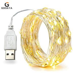방수 USB LED 조명, 스트링 구리 와이어, 요정 화환 조명 램프, 크리스마스 웨딩 파티, 휴일 조명 화환, 30m, 10m