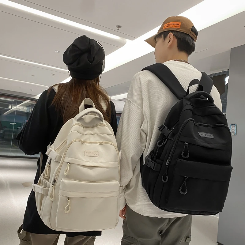 다층 대용량 프레피 커플 여행 백팩