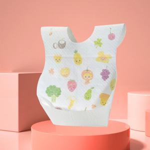 일회용 턱받이 아기 타액 냅킨 어린이 식사 가방 세척 방지 방수 더러운 턱받이 먹는 유물 휴대용 슈퍼 소프트