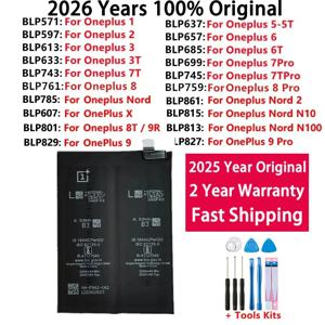 Oneplus one 1 + 용 정품 배터리, OnePlus 1 2 3 1 + 3 One Plus Nord 2 N10 X 3 3T 5 5 5T 6 6 6T 7 7T 8 8T 9 9R Pro Plus 배터리