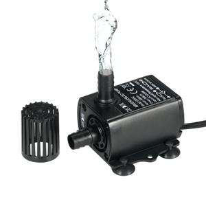 5.5*2.1mm 여성 방수 잠수정 분수 수족관 순환과 매우 조용한 미니 DC12V 6W 브러시리스 워터 펌프