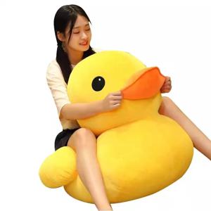 큰 노란색 오리 미니 봉제 인형 장난감 귀여운 부드러운 만화 박제 동물 장난감 어린이를위한 생일 선물 어린이 아기 축제 소녀