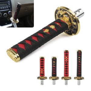 범용 JDM 사무라이 검 시프트 노브 200mm / 260mm 사무라이 나이프 시프트 노브(어댑터 포함)