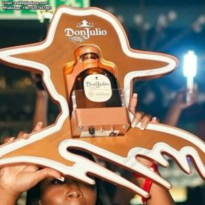 골드 DONJULIO Reposado Blanco 1942 데킬라 병 발표자 글로우 샴페인 와인 Glorifier 디스플레이 나이트 클럽을 위한 VIP 서비스