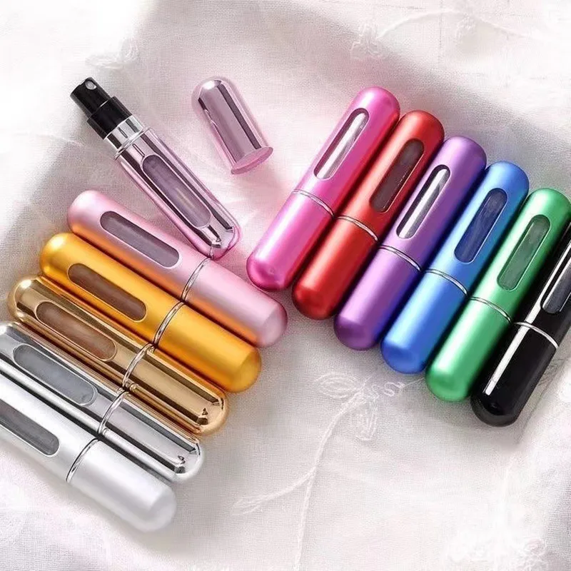 1/5/10PCS 5ml 휴대용 향수 분무기 미니 향수병 샘플 스프레이 병에 넣는 디스펜서 화장품 여행 컨테이너