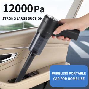새로운 12000Pa 무선 자동차 진공 청소기 USB 충전 1800mAh 휴대용 청소 기기 미니 습식 건식 가정용 진공 청소기
