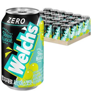 웰치스 제로 샤인머스캣맛 355ml 24개