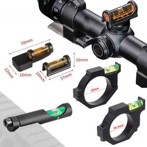 전술 RFL 스코프 25.4/30mm 링용 범용 스피릿 버블 레벨 밸런스 20mm 피카티니 레일 레드 도트 스코프 망원경 어댑터